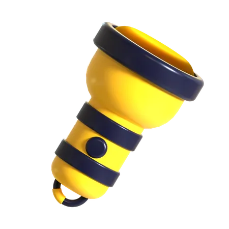 Flashlight 3 D Illustration Good For Holiday And Travel Design 3D Icon