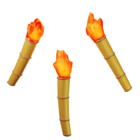 Torch Light  3D Icon