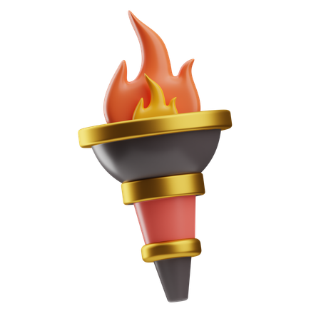 Torch Light  3D Icon