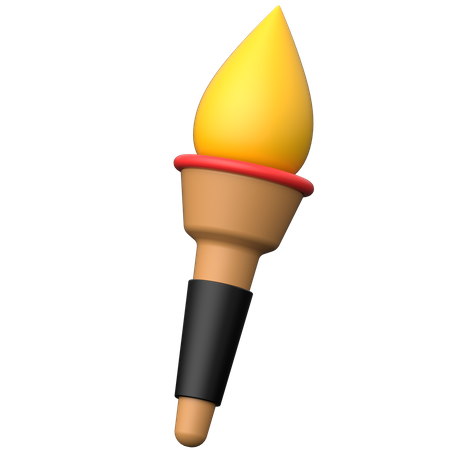 Torche de feu  3D Icon