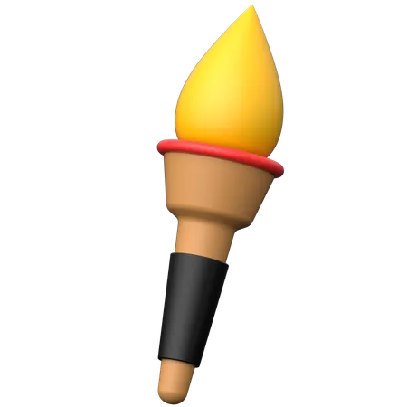 Torche de feu  3D Icon