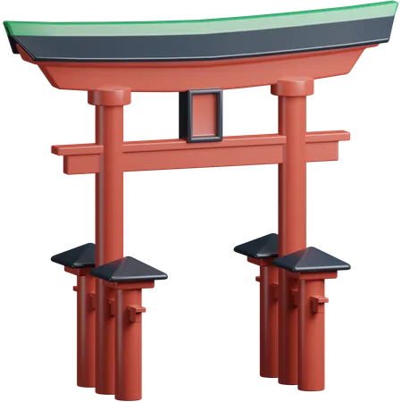 Torii Gate  3D Icon