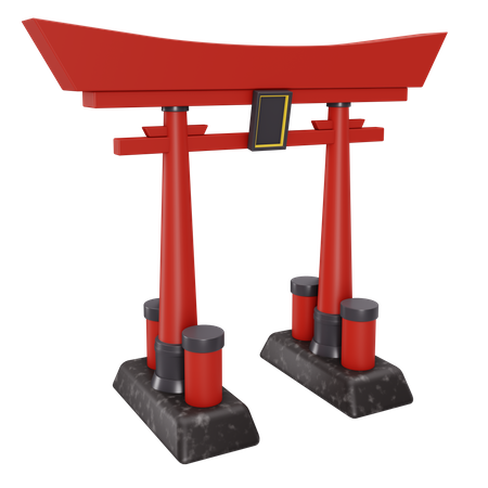 Torii Gate  3D Illustration