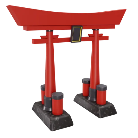 Torii Gate  3D Illustration