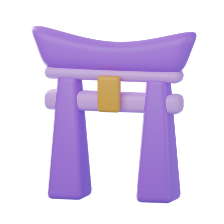 Torii Gate  3D Icon