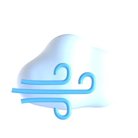 Tormenta de viento  3D Icon