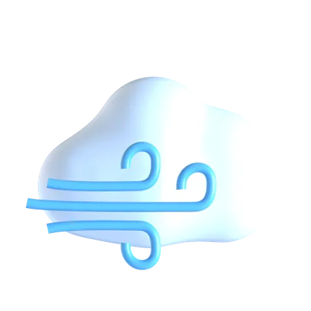 Tormenta de viento  3D Icon