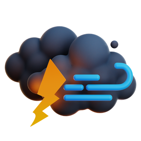 TORMENTA ELÉCTRICA DE VIENTO DE CLOIDU  3D Icon