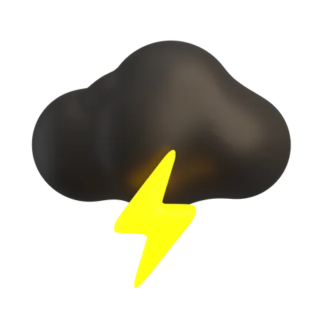 Fuerte tormenta  3D Icon