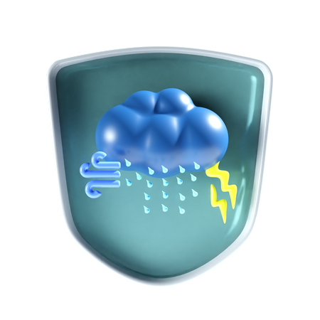 Tormenta lluviosa  3D Icon