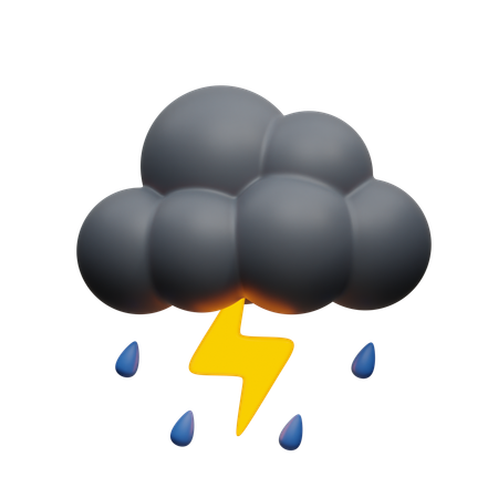 Tormenta nocturna  3D Icon