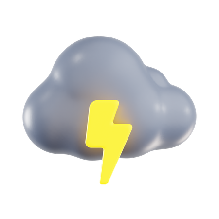 Tormenta nublada  3D Icon