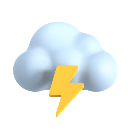 Tormenta nublada  3D Icon