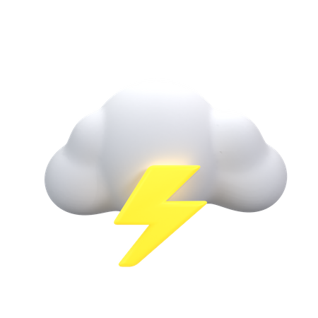 Tormenta nublada  3D Icon