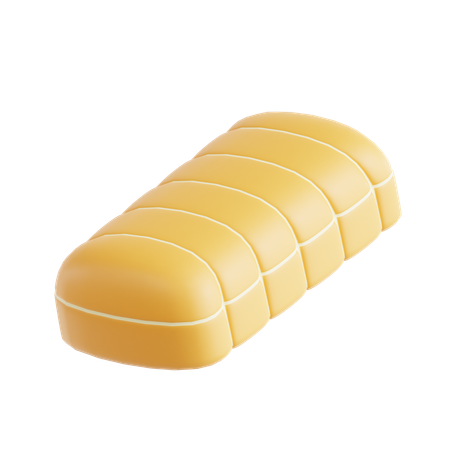 Torn Bread  3D Icon