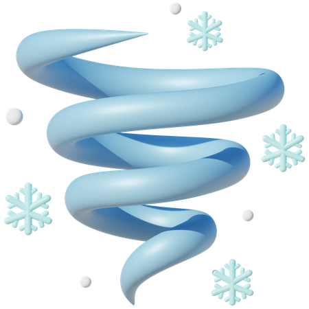Tornade avec cristal  3D Icon