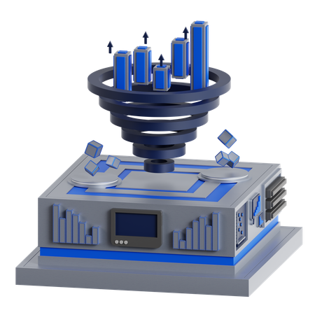 Tornado Chart  3D Icon