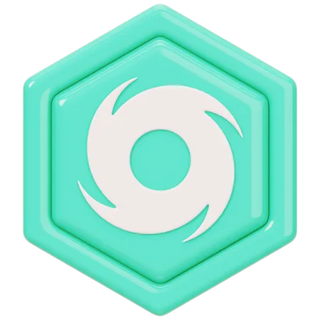Emblema Tornado Cash (RASGADO)  3D Icon