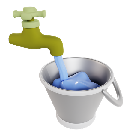 Torneira com gota d'água  3D Icon