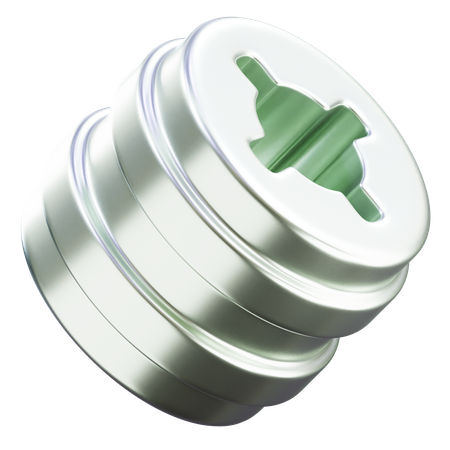 Forma abstracta de tornillo  3D Icon