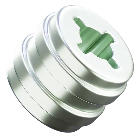Forma abstracta de tornillo  3D Icon