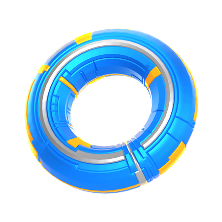 Torus de ciencia ficción  3D Icon