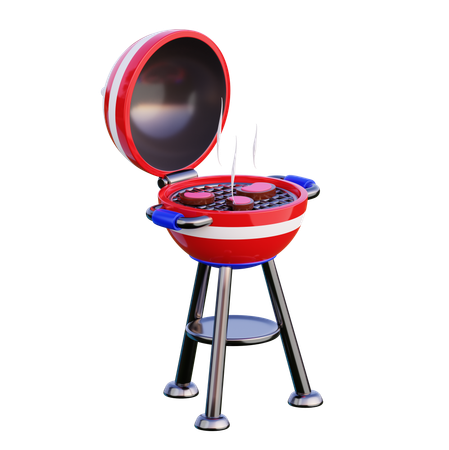 Torrador de carne americano  3D Icon