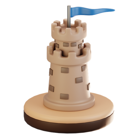 Torre  3D Icon