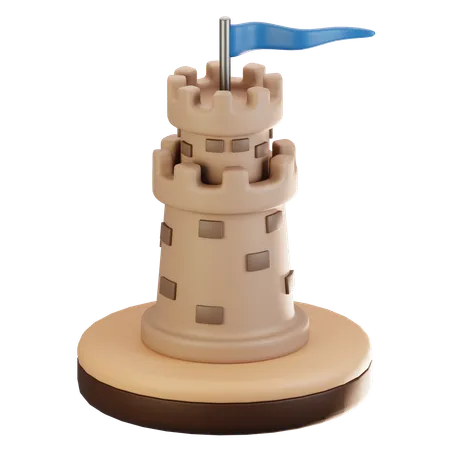 Torre  3D Icon