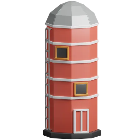 Torre  3D Icon