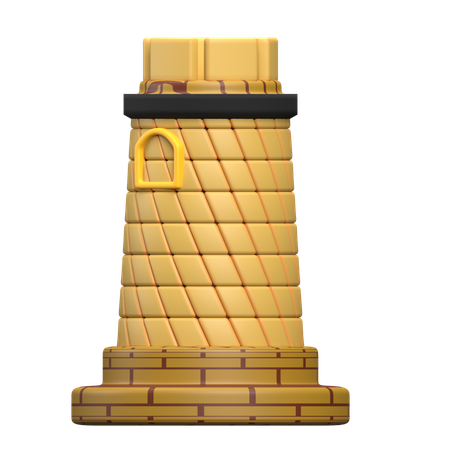 Torre abandonada  3D Icon