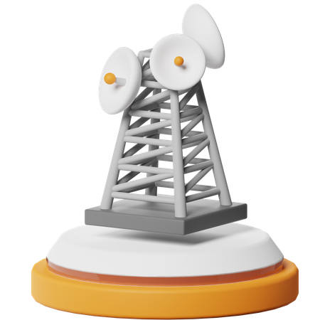 Torre de antena  3D Icon