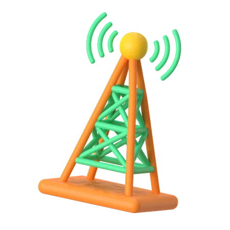 Torre de antena  3D Icon