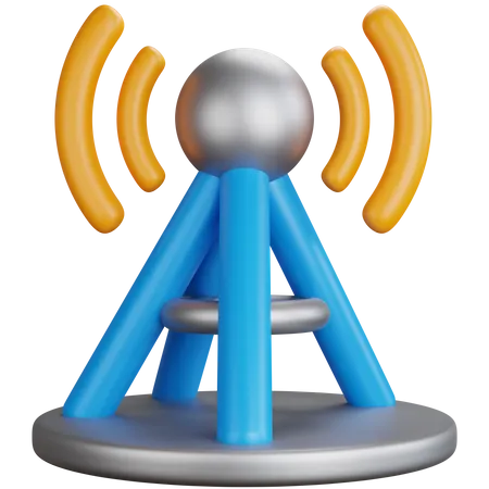 Torre de antena de red  3D Icon