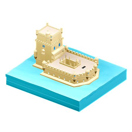 Torre Belén  3D Icon
