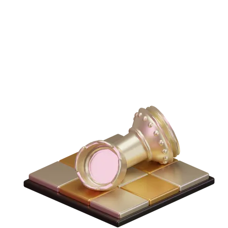 Paquete De Iconos 3 D Del Juego Premium Chess Gold 3D Icon