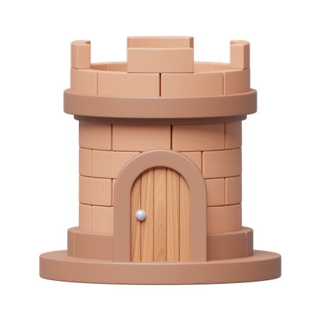 Torre de bronce  3D Icon