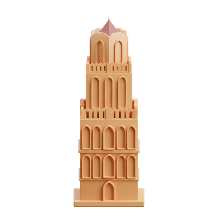 Torre do castelo  3D Icon