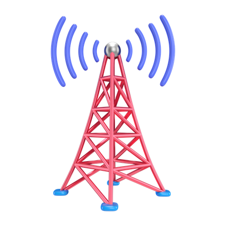 Torre de telefonía celular  3D Icon