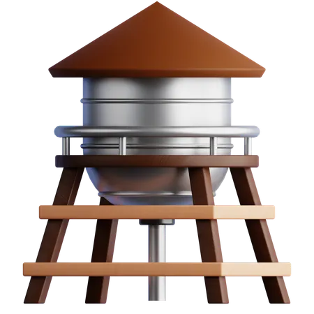 Torre de água  3D Icon