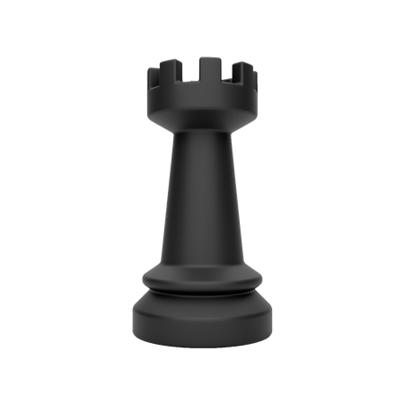 Torre de ajedrez  3D Illustration