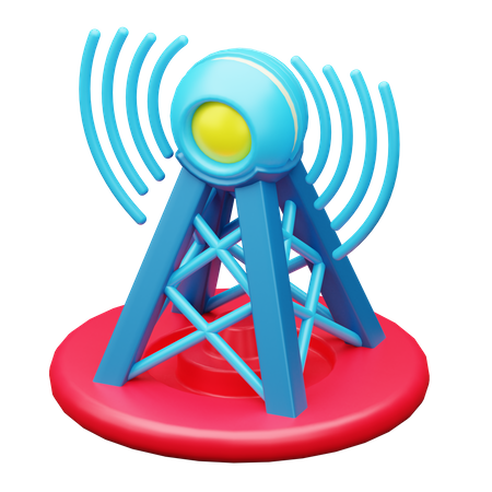 Torre de comunicación  3D Icon