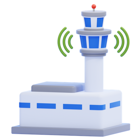 Torre de control  3D Icon