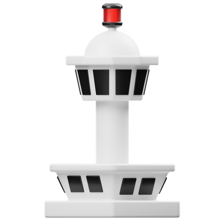 Torre de controle de tráfego  3D Icon