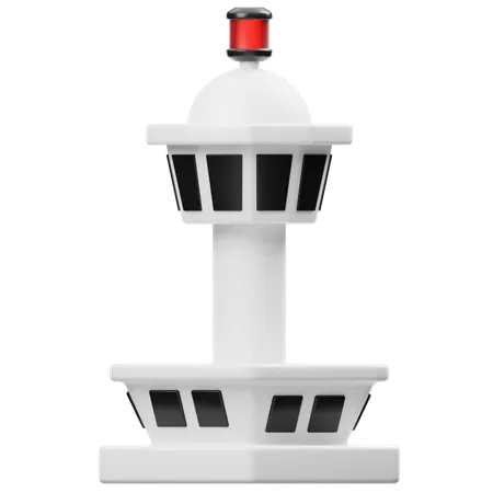 Torre de controle de tráfego  3D Icon