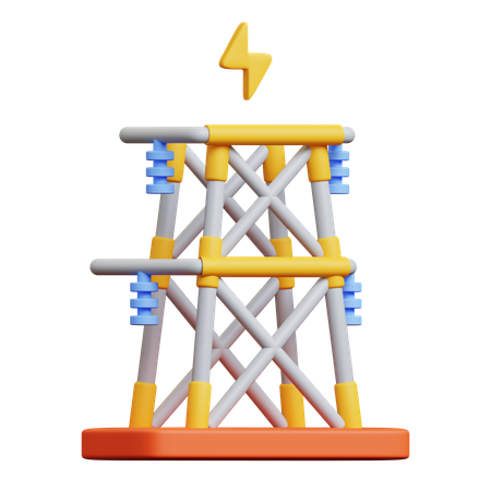 Torre de electricidad  3D Icon