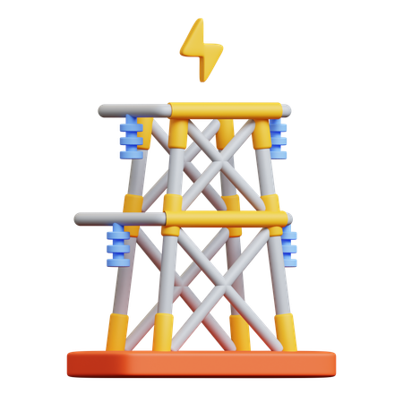 Torre de electricidad  3D Icon