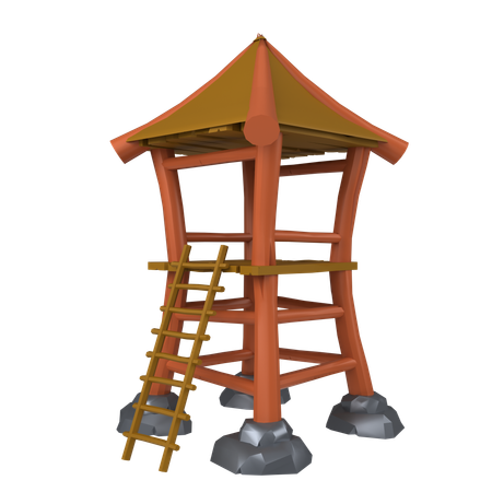 Torre de guarda  3D Icon