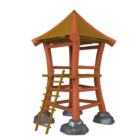 Torre de guarda  3D Icon