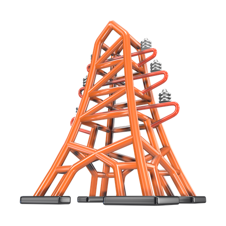 Torre de línea eléctrica de alto voltaje  3D Icon